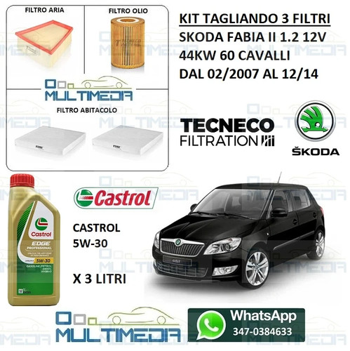 Kit tagliando filtri olio - e,