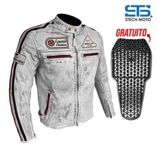 Giubbotto Moto in pelle da