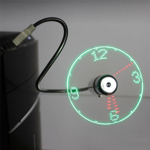 Ventilatore orologio led - orologio, mini