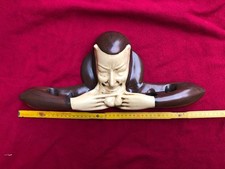 Portapipe in ceramica art decò da parete 6 posti collezione pipa