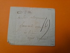 Lettera con testo da Genova