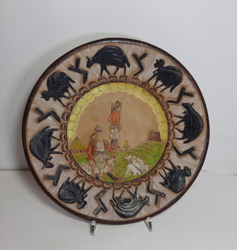 Piatto arte sardo pastori - piatto,