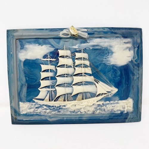 Barca vela galeone resina - galeone,