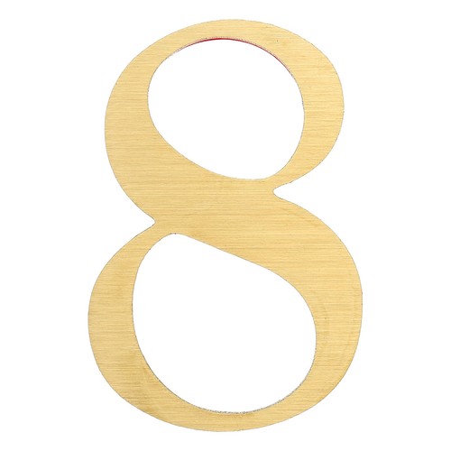 Solid brass civic numbers - solid,