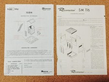 RIVAROSSI H0 Fogli Montaggio Deposito e Gabinetto serie Trenhobby, #15514-SM 116
