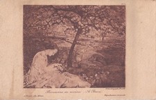 ARTE -  ANSELMO BUCCI (Fossombrone)  " Primavera in riviera"  fotocalc. Fusetti