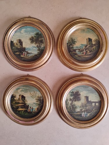 Quattro tondi pittura - quattro,