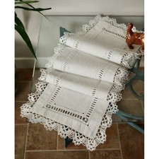 ANTICO CENTRO RICAMATO A MANO 188x36 cm