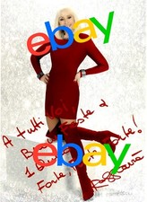 FOTO DI RAFFAELLA CARRA' NATALIZIA CON DEDICA ED AUTOGRAFO STAMPATO CM 13X18