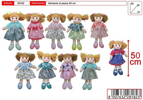 Bambola pezza 50 - pezza, cm.50