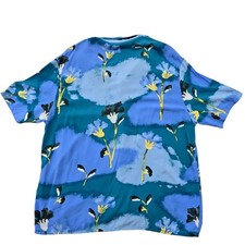 Camicia donna Zara blu stampa