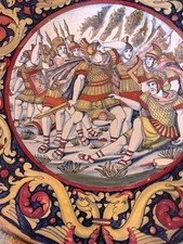 piatto in ceramica a lustro