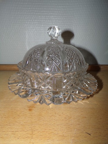 Beurrier sucrier cristal - cristal, val