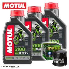 Suzuki GSX-R 750 1996-1999 Tagliando Olio Motul 5100 4T 15W-50 3 litri filtro