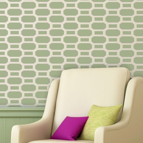 Mattone allover stencil - allover,