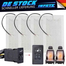 4 tappetini riscaldanti universali riscaldamento sedili auto carbonio kit retrofit 5 livelli auto