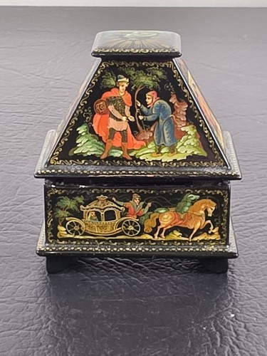 Vintage palekh style - vintage, russian