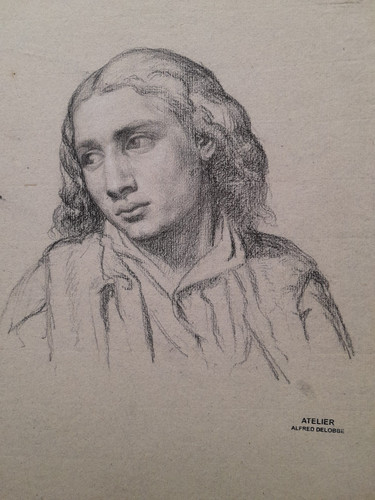 Dessin ancien académie jeune - dessin,