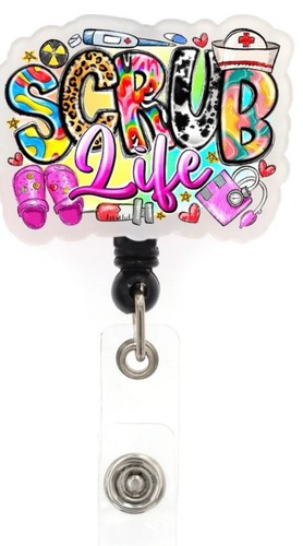Scrub life badge mulinello - life,