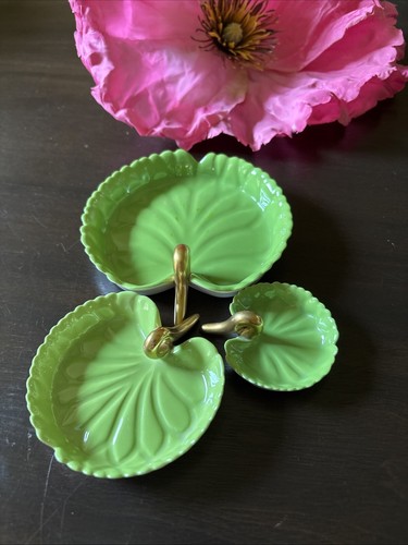 Herend hungary green - green, lily