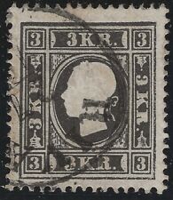 Antichi Stati - Francobollo d'Austria da 3 kronen II tipo firma A. Diena usato