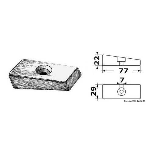 Osculati anodo zinco - anodo,