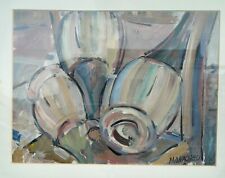 MONACHESI SANTE – Fiaschi impagliati (Olio su cartone, 38 x 50,5)