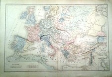 Carta geografica antica EUROPA