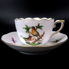 Caffettiera moka porcellana Herend serie Rothschild dipinta a mano Hungary 711/RO #8