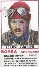 Figurina Bomba Americana anni 50 Gianni Leoni-Pilota