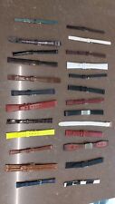 Lotto 25 Cinturini Pelle per Orologi New Old Stock Watch Vintage Straps 