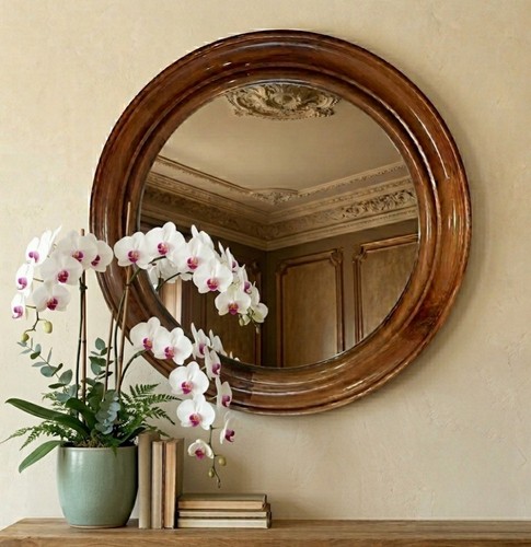 Specchio rotondo stile - ,