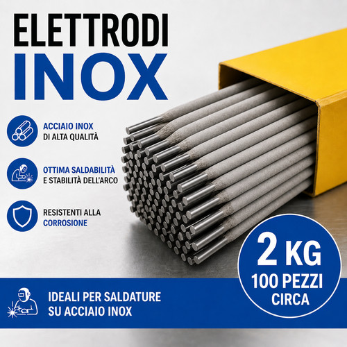 Elettrodi acciaio inox - inox, 100