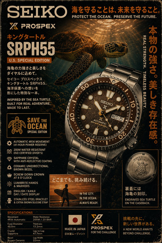 Orologio uomo seiko marrone - orologio,