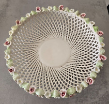 Antico Vaso Porta Frutta Floreale in Ceramica Bassano del Grappa