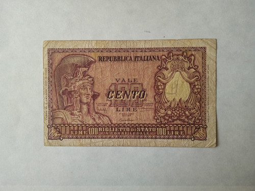 Banconota italia 100 lire - banconota,