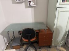 Scrivania Porta PC con Cassetti  con Mensola - E Sedia