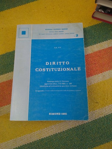 Diritto costituzionale simone - costituzionale,
