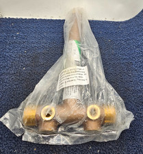 Fonte d'acqua TC10NL: 1" MPT 3/4" FPT - Lunghezza 10" Serbatoio Solido Tee Ottone Fuso