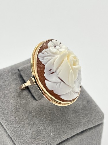 Anello oro 14kt con rosa - in,