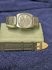 Vintage ROAMER alta qualità 25 Jewel MUSTANG tutto acciaio inox Day-Date automatico FUNZIONA