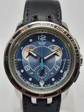 Raro orologio svizzero Swatch Irony retrogrado ICE BORDER YRS416 42 MM