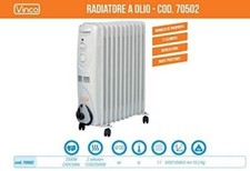 VINCO STUFA ELETTRICA AD OLIO RADIATORE 11 ELEMENTI CON 3 SELEZ.- 70502- 1250/25