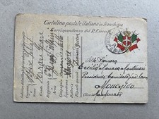 O.) Franchigia posta militare Intendenza 1 Armata A 28.2.16 6° Alpini Moncalvo 