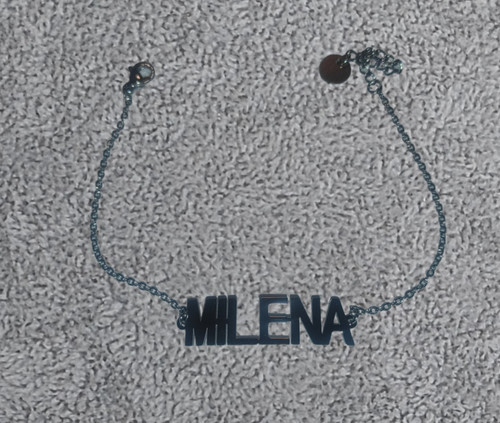 Bracciale con nome milena - bracciale,