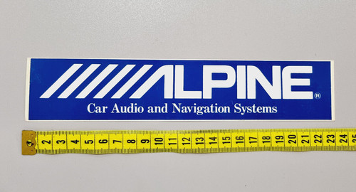 Adesivo alpine car audio - alpine,