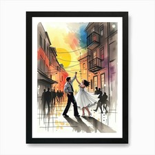 Watercolor Illustration Of A