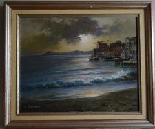 VECCHIO QUADRO DIPINTO AD OLIO FIRMATO