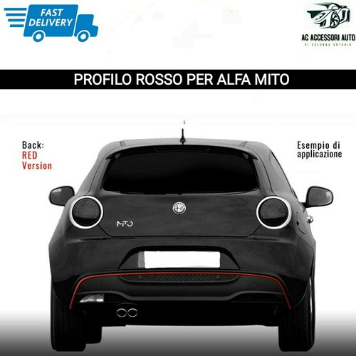 Profilo bordino rosso adesivo - profilo,
