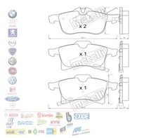 PASTIGLIE FRENO ANTERIORI OPEL